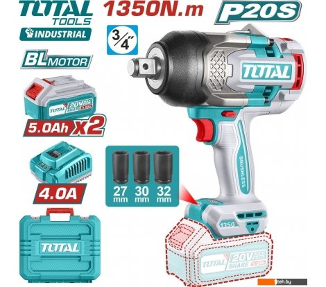  - Шуруповерты, гайковерты, электроотвертки Total TIWLI20135 (с 2-мя АКБ, кейс) - TIWLI20135 (с 2-мя АКБ, кейс)