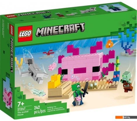  - Конструкторы LEGO Minecraft 21247 Дом аксолотля - Minecraft 21247 Дом аксолотля