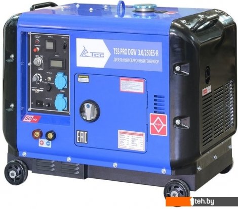 - Генераторы ТСС PRO DGW 3.0/250ES-R в кожухе - PRO DGW 3.0/250ES-R в кожухе