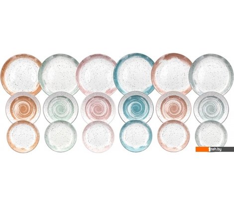  - Тарелки, салатники, блюда и наборы Tognana Madison Sienna MC07018M209 (18пр) - Madison Sienna MC07018M209 (18пр)