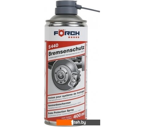  - Смазки, пасты и очистители для механических, электрических узлов FORCH Защитная смазка для тормозных механизмов S440 5* 400мл 65105122 - Защитная смазка для тормозных механизмов S440 5* 400мл 65105122