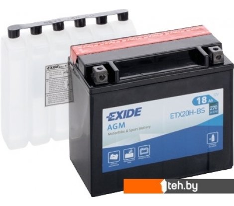  - Мотоциклетные аккумуляторы Exide ETX20H-BS (18 А·ч) - ETX20H-BS (18 А·ч)