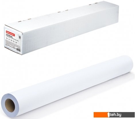  - Бумага и материалы для печати BRAUBERG 610 мм х 30 м 120 г/м2 110621 - 610 мм х 30 м 120 г/м2 110621