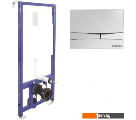 - Инсталляции для унитазов, раковин, биде и писсуаров Berges Wasserhaus Novum 525 F3 040000+040053 - Novum 525 F3 040000+040053