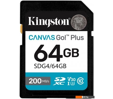  - Карты памяти Kingston Canvas Go! Plus SDXC 64GB SDG4/64GB - Canvas Go! Plus SDXC 64GB SDG4/64GB