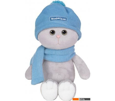  - Мягкие игрушки Колбаскин & Мышель Колбаскин в голубой шапочке и шарфике MT-MRT-КМ-0320242-20 - Колбаскин в голубой шапочке и шарфике MT-MRT-КМ-0320242-20