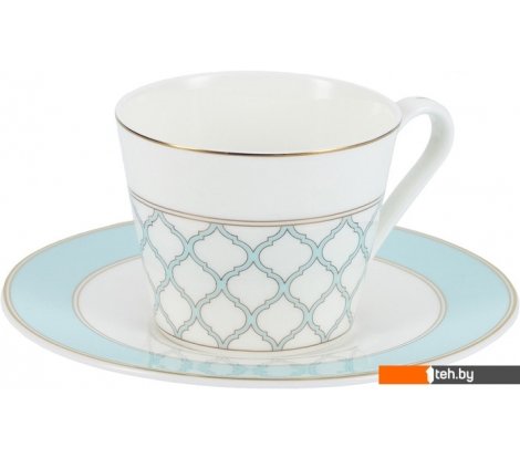  - Кружки, чашки, стаканы для горячих напитков Gipfel Aurora 42867 (белый/голубой) - Aurora 42867 (белый/голубой)