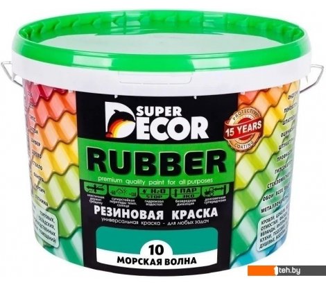  - Краски и эмали Super Decor Резиновая 12 кг (№05 Алые паруса) - Резиновая 12 кг (№05 Алые паруса)