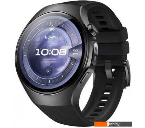  - Умные часы и браслеты Huawei Watch 5 46 мм (черный, с черным силиконовым ремешком, международная версия) - Watch 5 46 мм (черный, с черным силиконовым ремешком, международная версия)