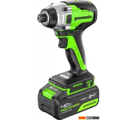  - Шуруповерты, гайковерты, электроотвертки Greenworks GD24ID3 3802807CUB (с 1-им АКБ) - GD24ID3 3802807CUB (с 1-им АКБ)