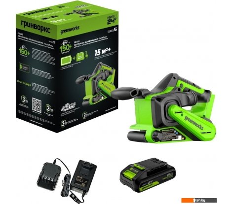  - Шлифмашины Greenworks G24BS 3100607CUA (с 1-им АКБ) - G24BS 3100607CUA (с 1-им АКБ)