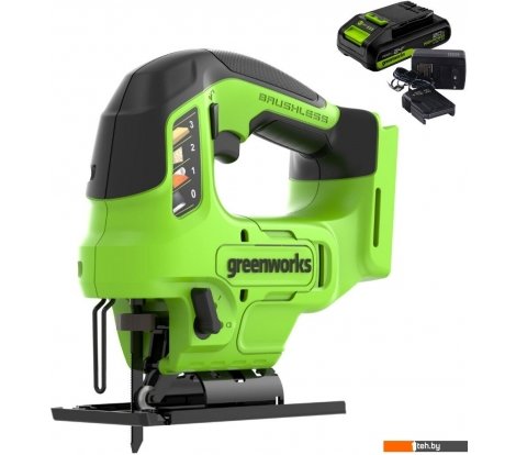  - Электролобзики Greenworks GD24JS90 3601707CUB (с 1-им АКБ) - GD24JS90 3601707CUB (с 1-им АКБ)