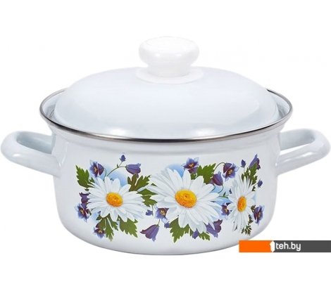  - Кастрюли Лысьвенские эмали Ромашковое поле С-1510АП2/4 - Ромашковое поле С-1510АП2/4