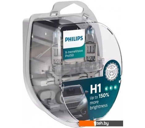  - Автомобильные лампы Philips H1 X-tremeVision Pro150 2шт - H1 X-tremeVision Pro150 2шт