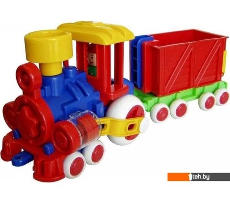  - Игрушечный транспорт Форма Ромашка с вагоном - Ромашка с вагоном