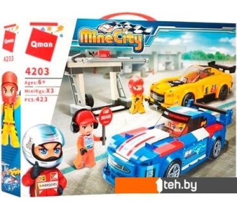  - Конструкторы Qman MineCity 4203 Пит-Стоп - MineCity 4203 Пит-Стоп