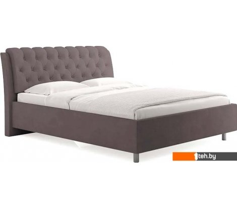  - Кровати Сонум Olivia 200x200 (замша какао) - Olivia 200x200 (замша какао)