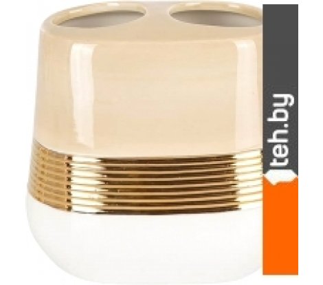  - Аксессуары для ванной и туалета Primanova Lucas Gold D-20452 (белый/бежевый/золотистый) - Lucas Gold D-20452 (белый/бежевый/золотистый)