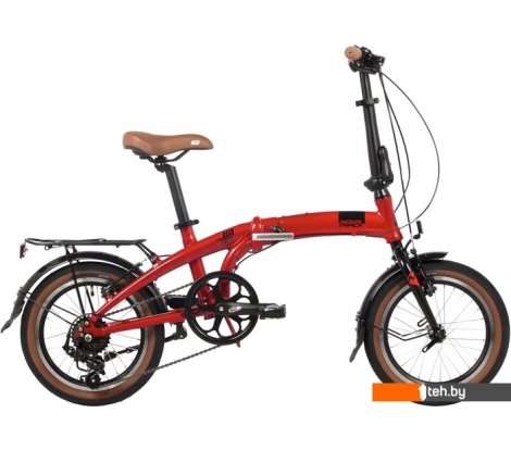  - Велосипеды Novatrack Town 2024 16AFV.TOWN.RD4 (красный) - Town 2024 16AFV.TOWN.RD4 (красный)