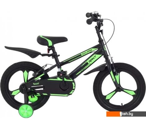  - Детские велосипеды Rant Eclipse 16 (черный/зеленый) - Eclipse 16 (черный/зеленый)