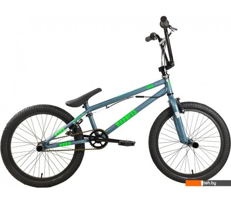  - Детские велосипеды Stark Madness BMX 2 2025 (темно-серый матовый/зеленый неон/черный) - Madness BMX 2 2025 (темно-серый матовый/зеленый неон/черный)