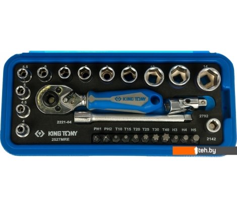  - Наборы инструментов King Tony 2527MRE (27 предметов) - 2527MRE (27 предметов)