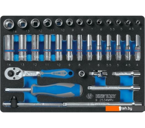  - Наборы инструментов King Tony 9-2534MRV (34 предмета) - 9-2534MRV (34 предмета)