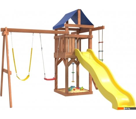  - Детские спортивные комплексы и игровые площадки National Tree Company С гибкими качелями и лодочкой IgroWoods ДП-11 - С гибкими качелями и лодочкой IgroWoods ДП-11