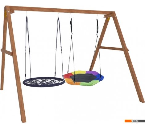  - Детские спортивные комплексы и игровые площадки Капризун Деревянные с гнездом Гексагон и гнездом 100 Р911-60 - Деревянные с гнездом Гексагон и гнездом 100 Р911-60