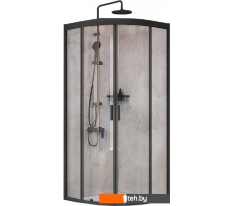  - Душевые кабины AM.PM Gem 80x80 WK90EM (черный) - Gem 80x80 WK90EM (черный)