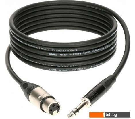  - Кабели, адаптеры, разветвители Klotz M1FS1K0200 (2 м, черный) - M1FS1K0200 (2 м, черный)