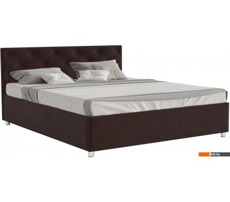  - Кровати Мебель-АРС Классик 160 (велюр шоколад/НВ-178/16) - Классик 160 (велюр шоколад/НВ-178/16)