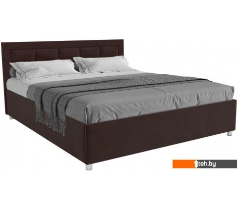  - Кровати Мебель-АРС Версаль 140 (велюр шоколад/НВ-178/16) - Версаль 140 (велюр шоколад/НВ-178/16)