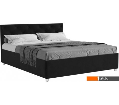  - Кровати Мебель-АРС Классик 140 (велюр черный/НВ-178/17) - Классик 140 (велюр черный/НВ-178/17)