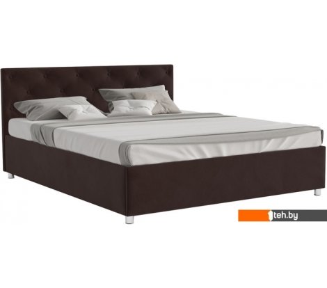  - Кровати Мебель-АРС Классик 140 (велюр шоколад/НВ-178/16) - Классик 140 (велюр шоколад/НВ-178/16)