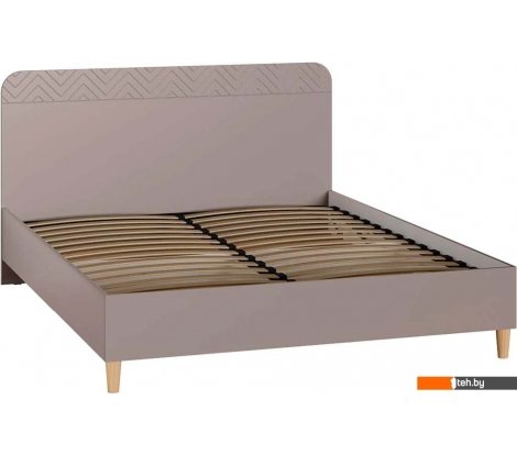  - Кровати Mobi Амьен 11.44 160x200 (белый PE шагрень/веллюто капучино AG 707 ПВХ) - Амьен 11.44 160x200 (белый PE шагрень/веллюто капучино AG 707 ПВХ)