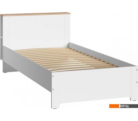  - Кровати Mobi Джастин 11.54 90x190 (белый PE шагрень/дуб белый Exclusive/белая шагрень) - Джастин 11.54 90x190 (белый PE шагрень/дуб белый Exclusive/белая шагрень)