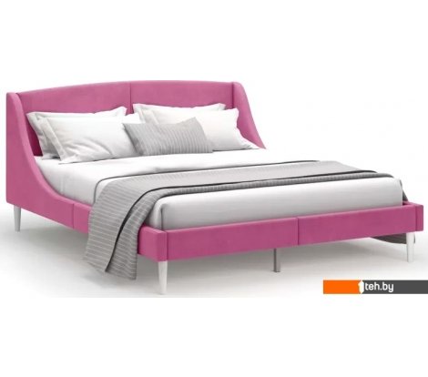  - Кровати MONOFIX Лотти 160x200 (микровелюр/бордовый) - Лотти 160x200 (микровелюр/бордовый)