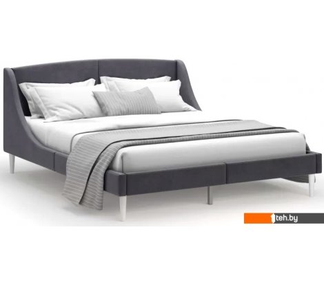  - Кровати MONOFIX Лотти 160x200 (микровелюр/графит) - Лотти 160x200 (микровелюр/графит)