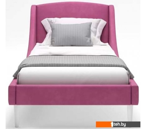  - Кровати MONOFIX Лотти 90x200 (микровелюр/бордовый) - Лотти 90x200 (микровелюр/бордовый)