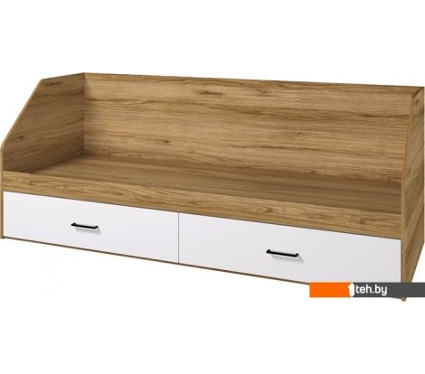  - Кровати Горизонт Ненси 800 2ящ (дуб золотой/белый) - Ненси 800 2ящ (дуб золотой/белый)