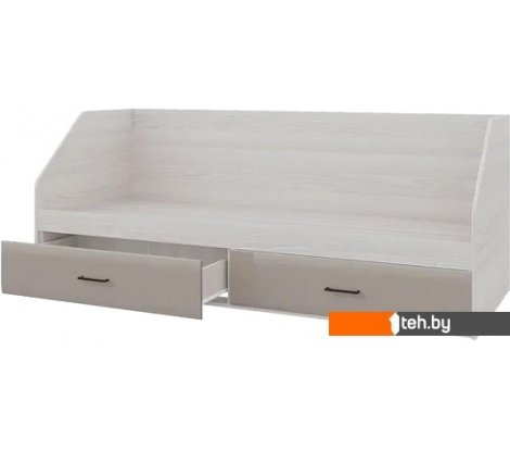 - Кровати Горизонт Ненси 800 2ящ (ясень шимо светый/капучино глянец) - Ненси 800 2ящ (ясень шимо светый/капучино глянец)
