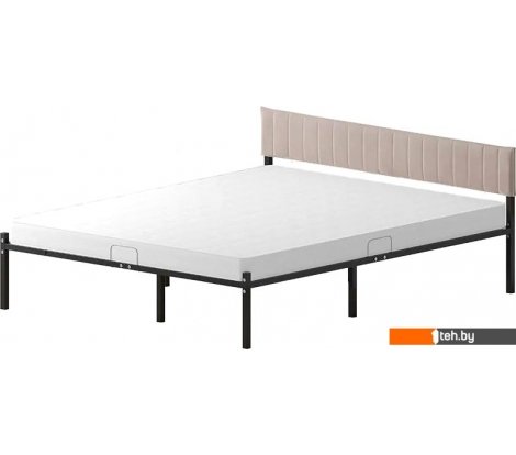  - Кровати Домаклево Лофт Компакт 120x200 (черный/кремовый велюровый чехол) - Лофт Компакт 120x200 (черный/кремовый велюровый чехол)