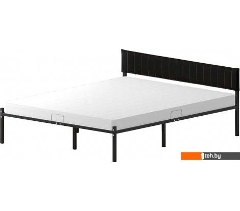  - Кровати Домаклево Лофт Компакт 160x200 (черный/темно-серый велюровый чехол) - Лофт Компакт 160x200 (черный/темно-серый велюровый чехол)