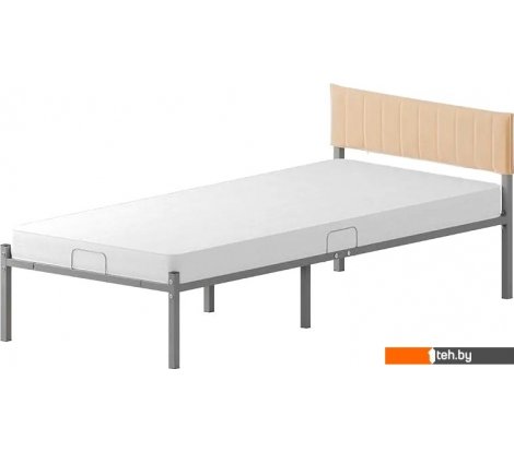  - Кровати Домаклево Лофт Компакт 80x190 (серый/бежевый велюровый чехол) - Лофт Компакт 80x190 (серый/бежевый велюровый чехол)