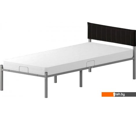  - Кровати Домаклево Лофт Компакт 80x190 (серый/черный велюровый чехол) - Лофт Компакт 80x190 (серый/черный велюровый чехол)