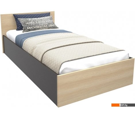  - Кровати МДК КР10 100x200/700x1052x2032 (венге/дуб млечный) - КР10 100x200/700x1052x2032 (венге/дуб млечный)