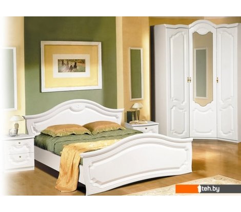  - Кровати Неман мебель Орхидея 200х160 Белый полуглянец (СП-002-12) - Орхидея 200х160 Белый полуглянец (СП-002-12)