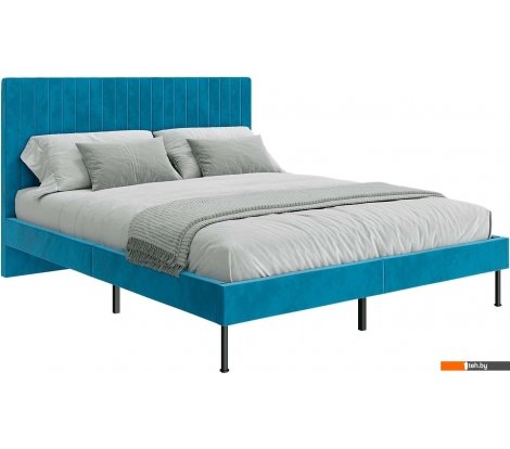  - Кровати НК-Мебель Novel 160x200 26011196 (велюр бирюзовый) - Novel 160x200 26011196 (велюр бирюзовый)
