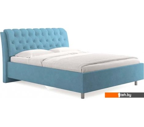  - Кровати Сонум Olivia 200x200 (замша голубой) - Olivia 200x200 (замша голубой)